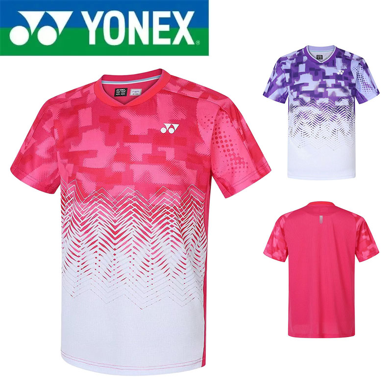 Badminton Yonex - เสื้อแบดมินตันคุณภาพสูง YONEX สำหรับเด็กชายและเด็กหญิง เสื้อแข่งขันระบายอากาศ แห้งเร็ว เหมาะสำหรับการฝึกซ้อมและการแข่งขัน